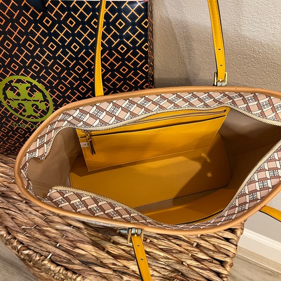 NWT TORY BURCH GEO LOGO COLOR TOTE - Picture 7 of 10